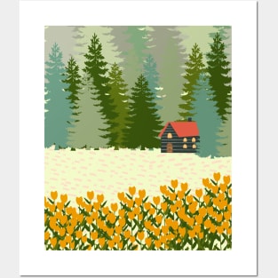 Little house in the big woods Posters and Art